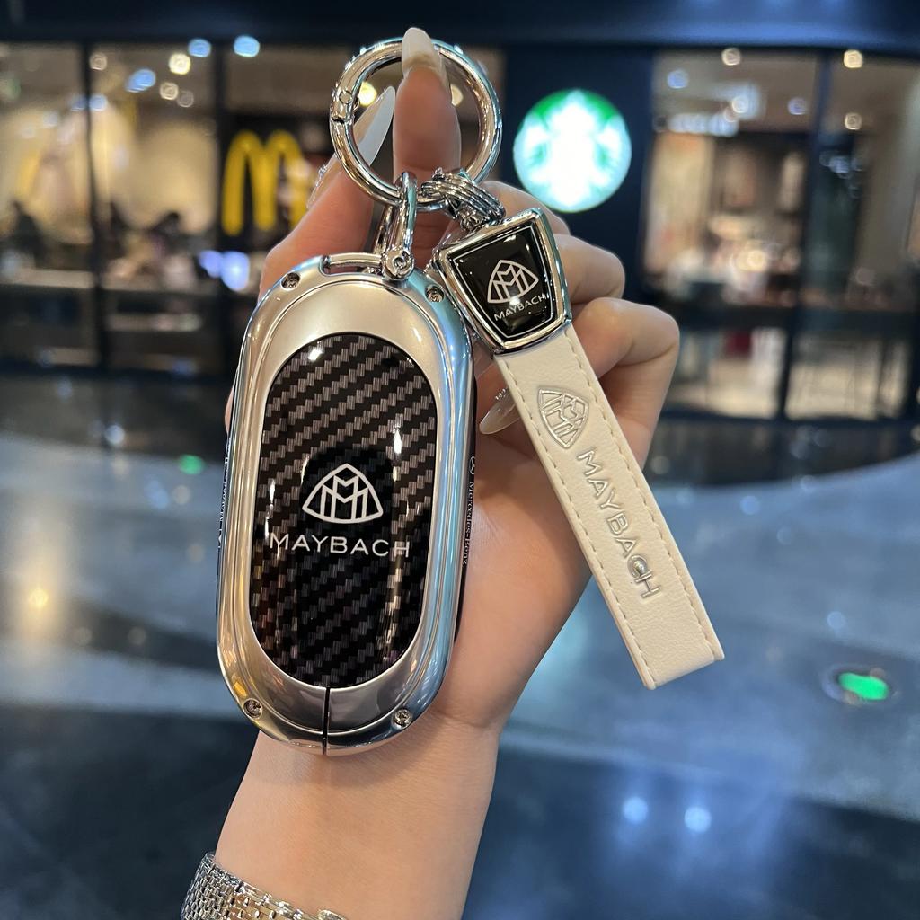 PEL5 Car Key Case Cover Shell Protector For Mercedes Benz 2021 C /S Class W223 W206 S350L S400L S450L S500L Accessories