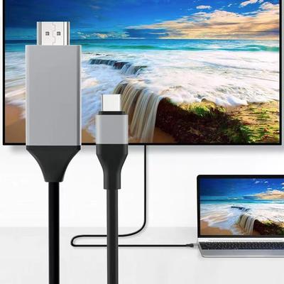 4K 1080P Usb 3.1 Type C To Hdmi-Compatible Adapter Cable Usb-C Cable Cable For Macbook Pro Chromebook Pixel