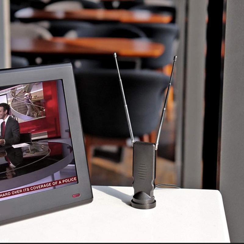 Compact & Lightweight TV Aerial TV Antenna for Freeviews Ready Devices Optimized Suitable for DVBT Radio Broadcasting