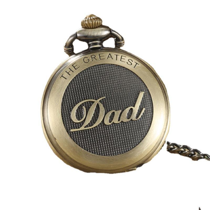Timeless Treasure - Precision Quartz Pocket Watch With Elegant Chain, A Perfect Fathers Day Gift For Dads - Durable And Stylish