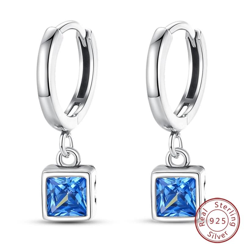 Women's Romantic 925 Silver Snowflake Star Shining Zircon Christmas Winter Earrings Fit Wedding Party Exquisite Jewelry
