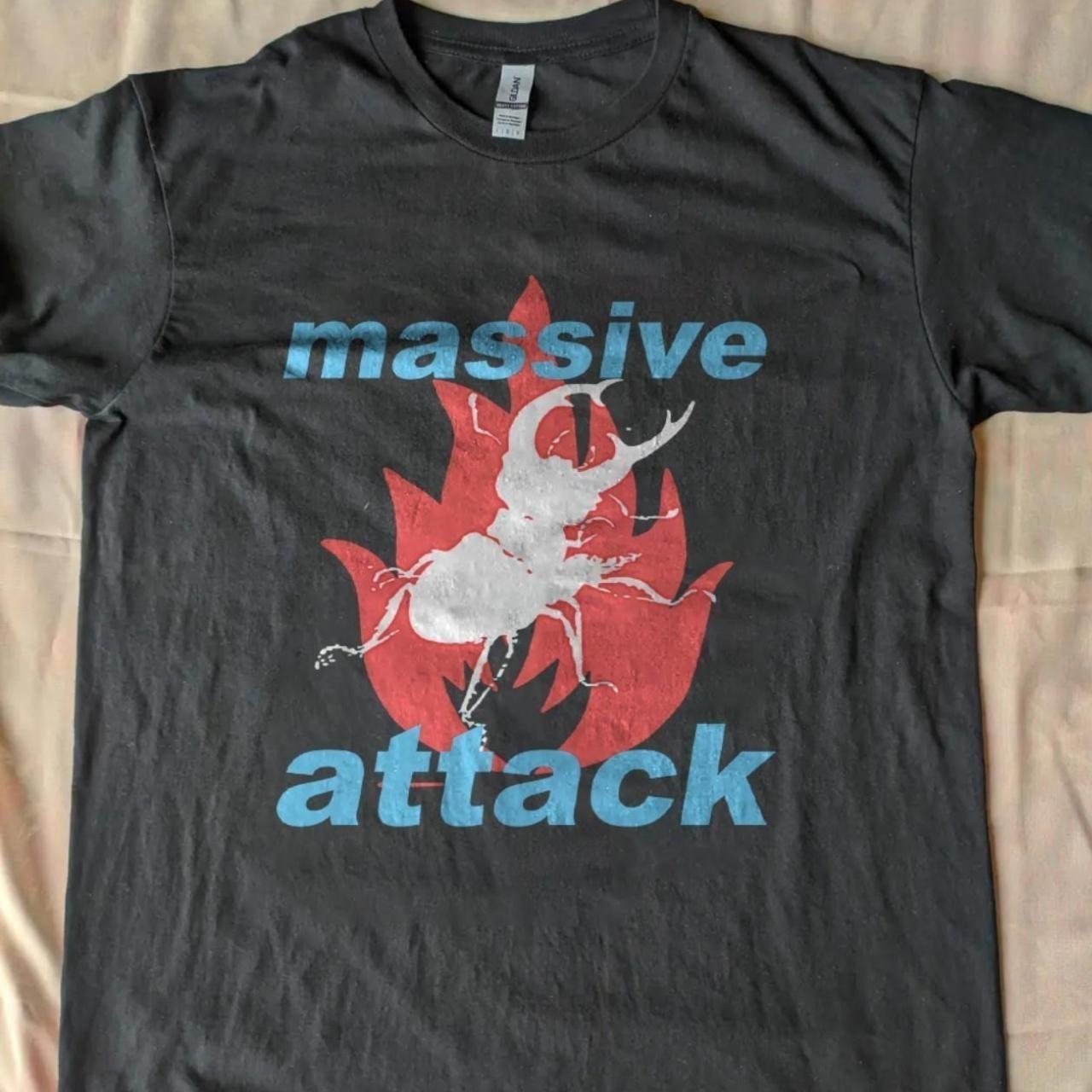 Massive Attack Graphic Tee Black Color Reprint Unisex SHirt AN70219 Unisex T-Shirt XL