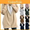 Gezellige Dames Warm Teddybeer Pluizige Jas met Capuchon Kunstbont Fleece Jas Bovenkleding Voor Ultiem Comfort