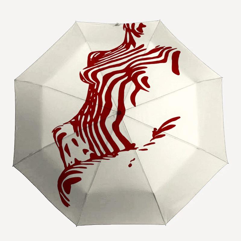 

1pc Abstract Pattern Automatic Open/Close Umbrella Compact Folding Umbrella, All-Season Portable Umbrella for Women/Men202