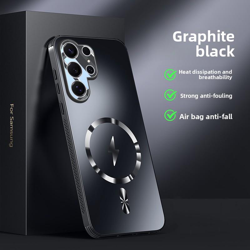 For Samsung Galaxy S26 Ultra Case Hard Matte Magnetic wireless charging Lens Protective Back Cover For Samsung S26 S25Plus Shell