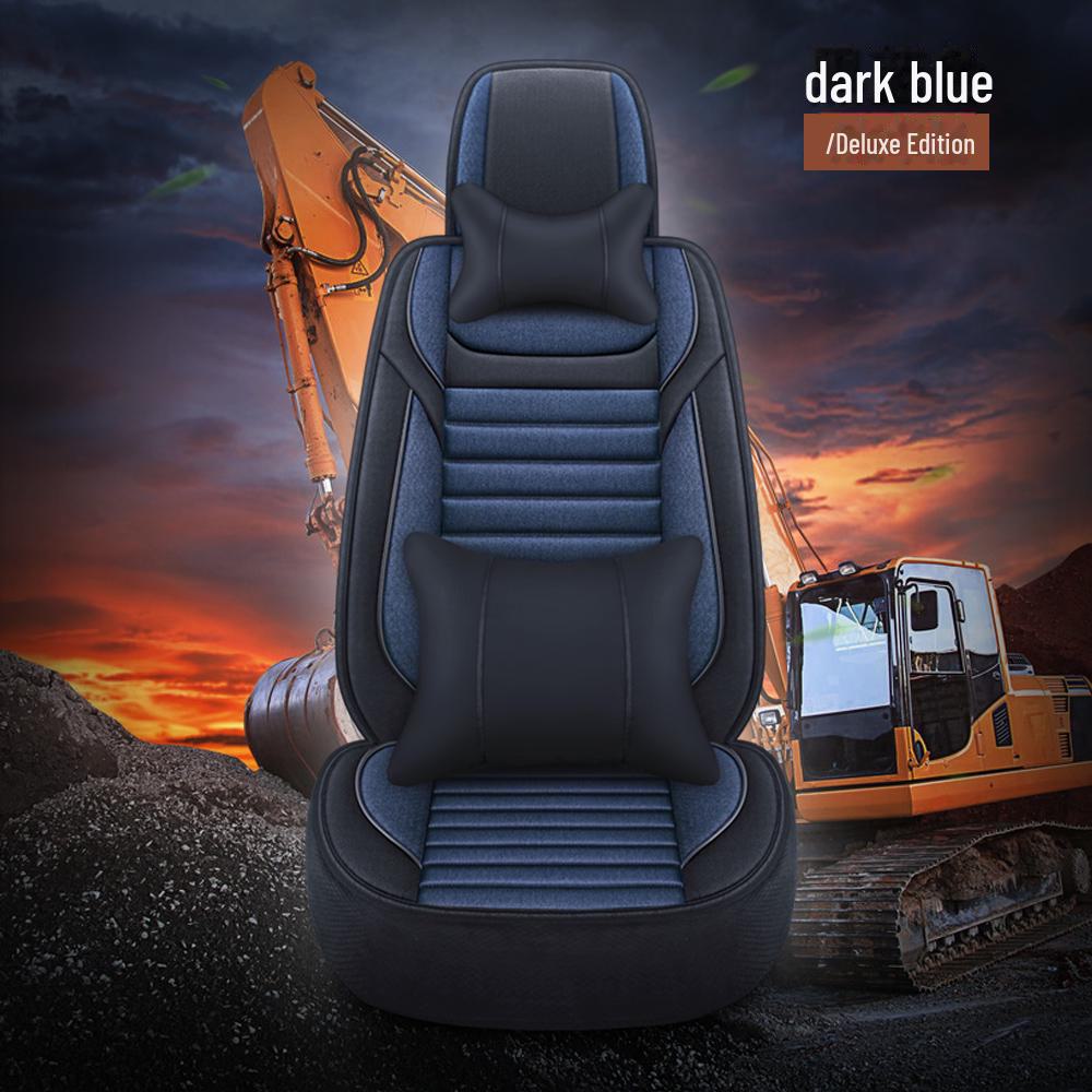 Pernă de scaun pentru excavator - Husă de lenjerie respirabilă pentru un singur loc, potrivire universală, potrivită pentru patru anotimpuri.