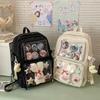 Japanese Two-dimensional Comics Exhibition Schoolbag Female Students Large-capacity Backpack Transparent Bar Strap Pain Bag Doll