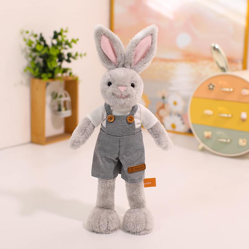 Rabbit Plush 25/35/45cm Ger Rabbit Series Plush Toy Rabbit Wear Dress Doll Soft Stuffed Animal Companion Doll Kid Birthday Gift