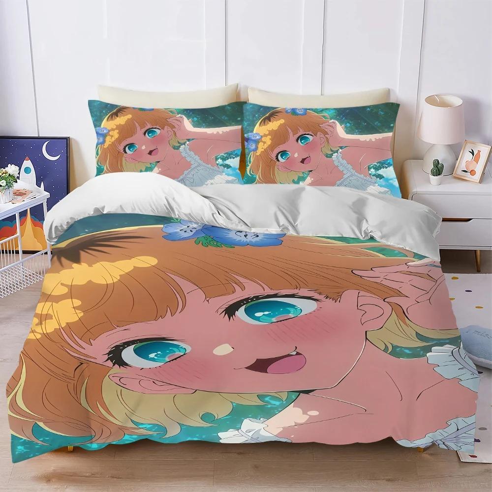 O-Oshi No Ko 3 Anime Bettwäsche-Set Weich Gewaschenes Bett 3-teilig Sommer Bequem Studentenwohnheim Zuhause Babybettwäsche Bestseller