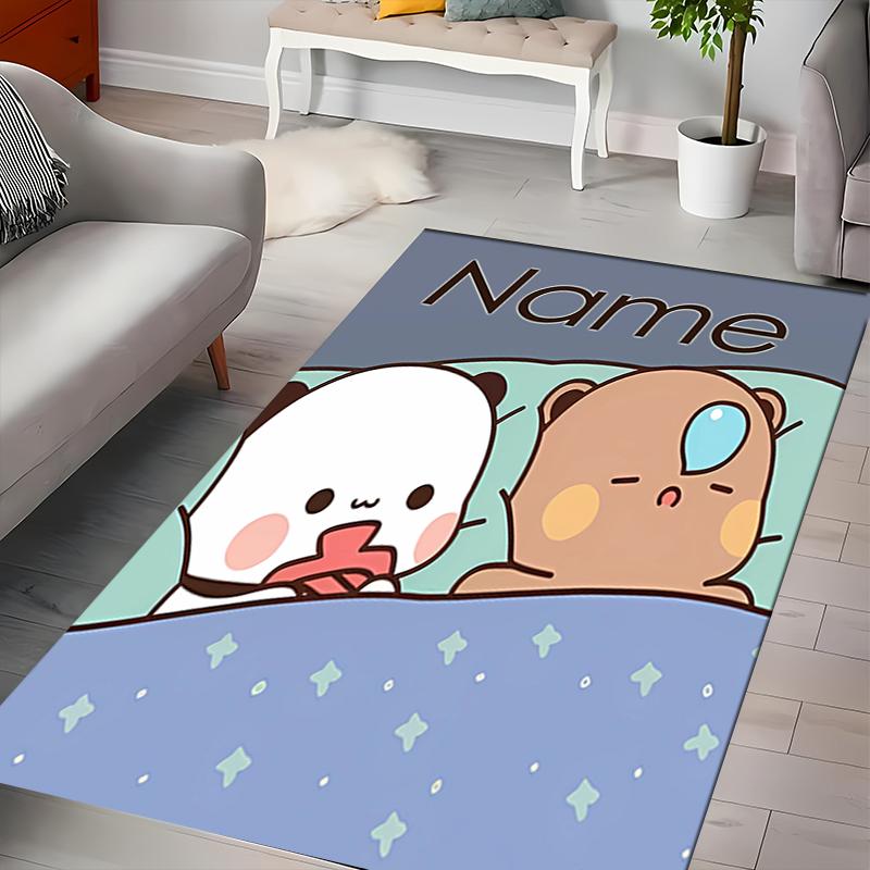 Custom personalization Bubu and Dudu Area Rug - Perfect For Kitchen, Bathroom,Laundry Room Decor Large Size Available,Gift All Seasons