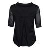 Nike Lässiges Sport Rundhals-Pullover Kurzarm-T-Shirt Damen Tops Schwarz 829756-010
