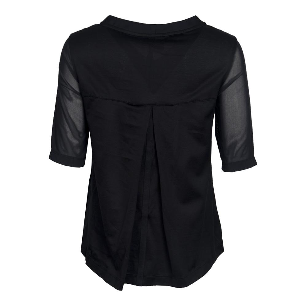 Nike Lässiges Sport Rundhals-Pullover Kurzarm-T-Shirt Damen Tops Schwarz 829756-010