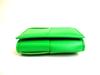 Authentic BOTTEGA VENETA Intrecciato Green Leather Cassette Folded Coin Purse #9950  Refurbished