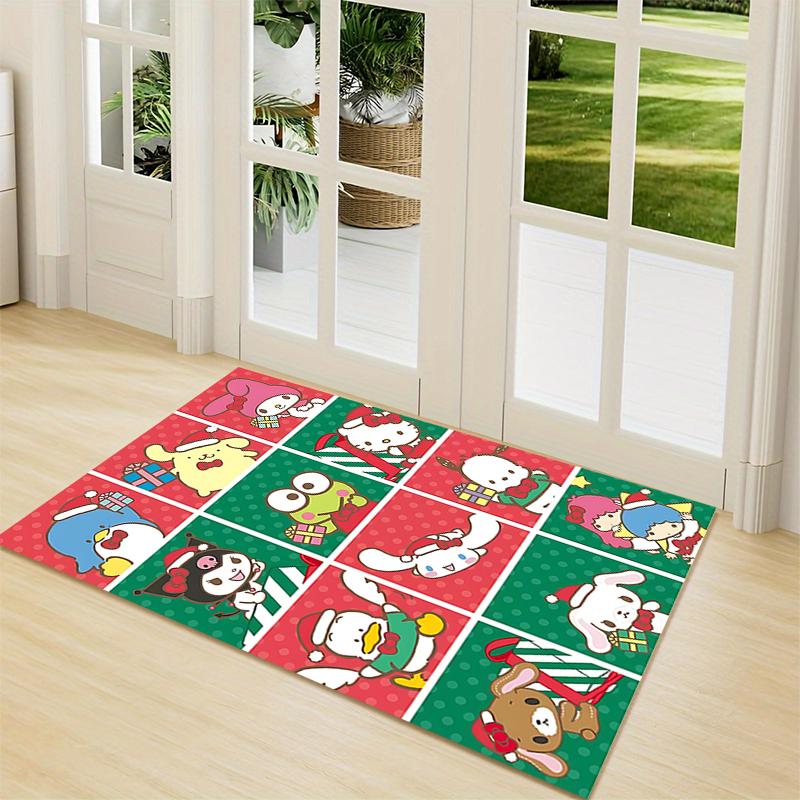 Christmas Characters Celebration Carpet Rug Soft Washable Anti Slip Home Living Room Sofa Mats Personalized Christmas Rug
