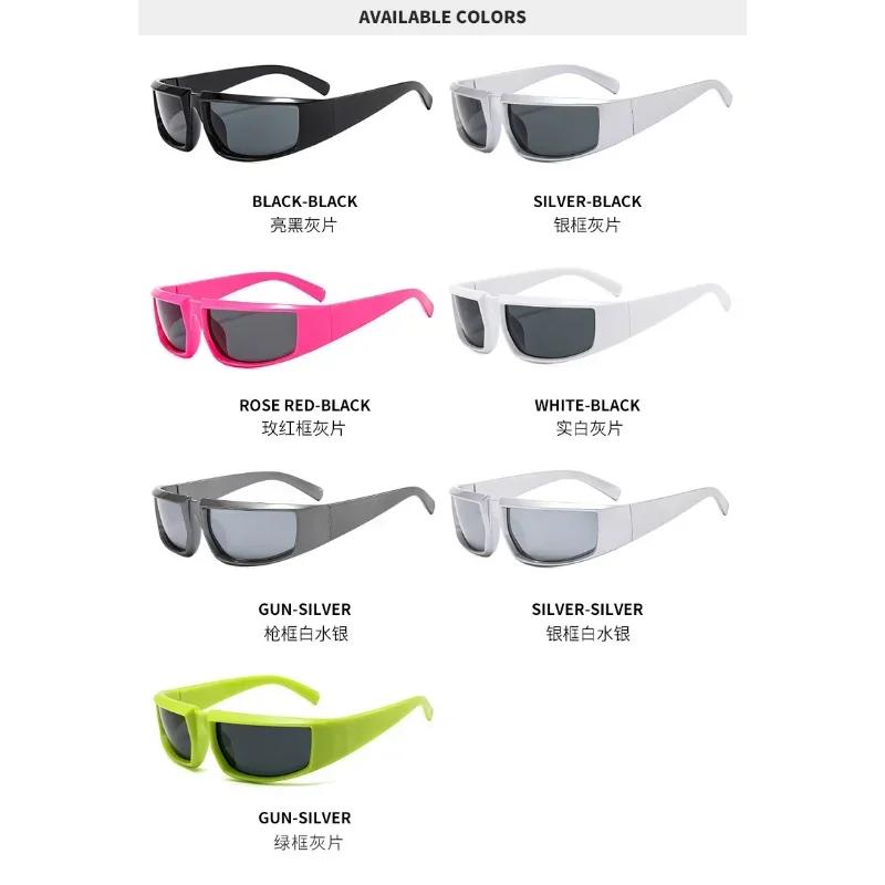Y2K New Sports Sunglasses Women Punk Goggle Luxury  Designer Sun Glasses Men Silver Shades UV400 Eyewear Oculos De Sol