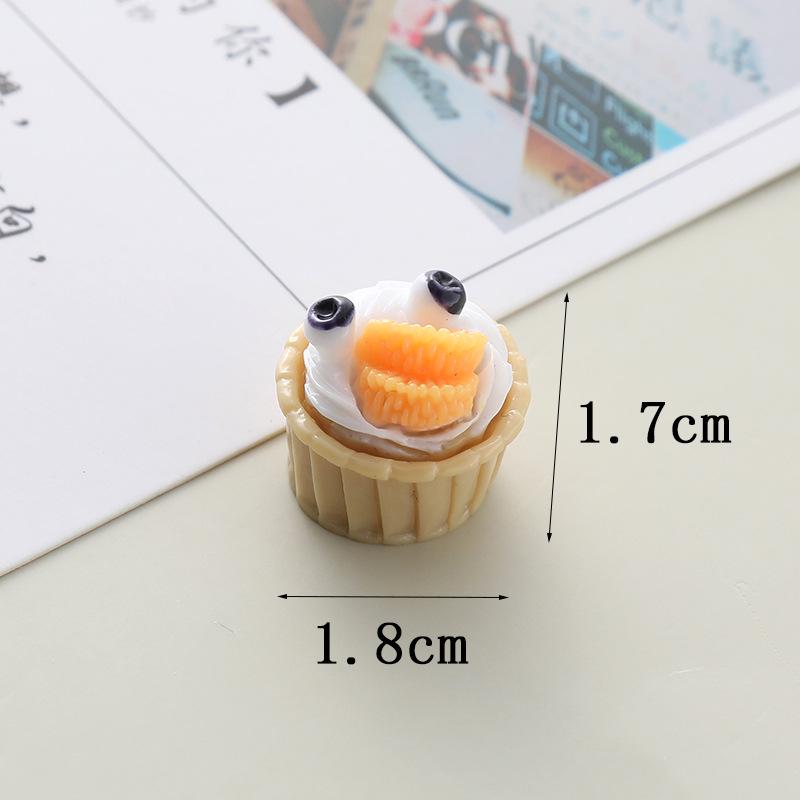 3D Fruit Cupcake Resin Key Chain & Phone Case Accessories.
