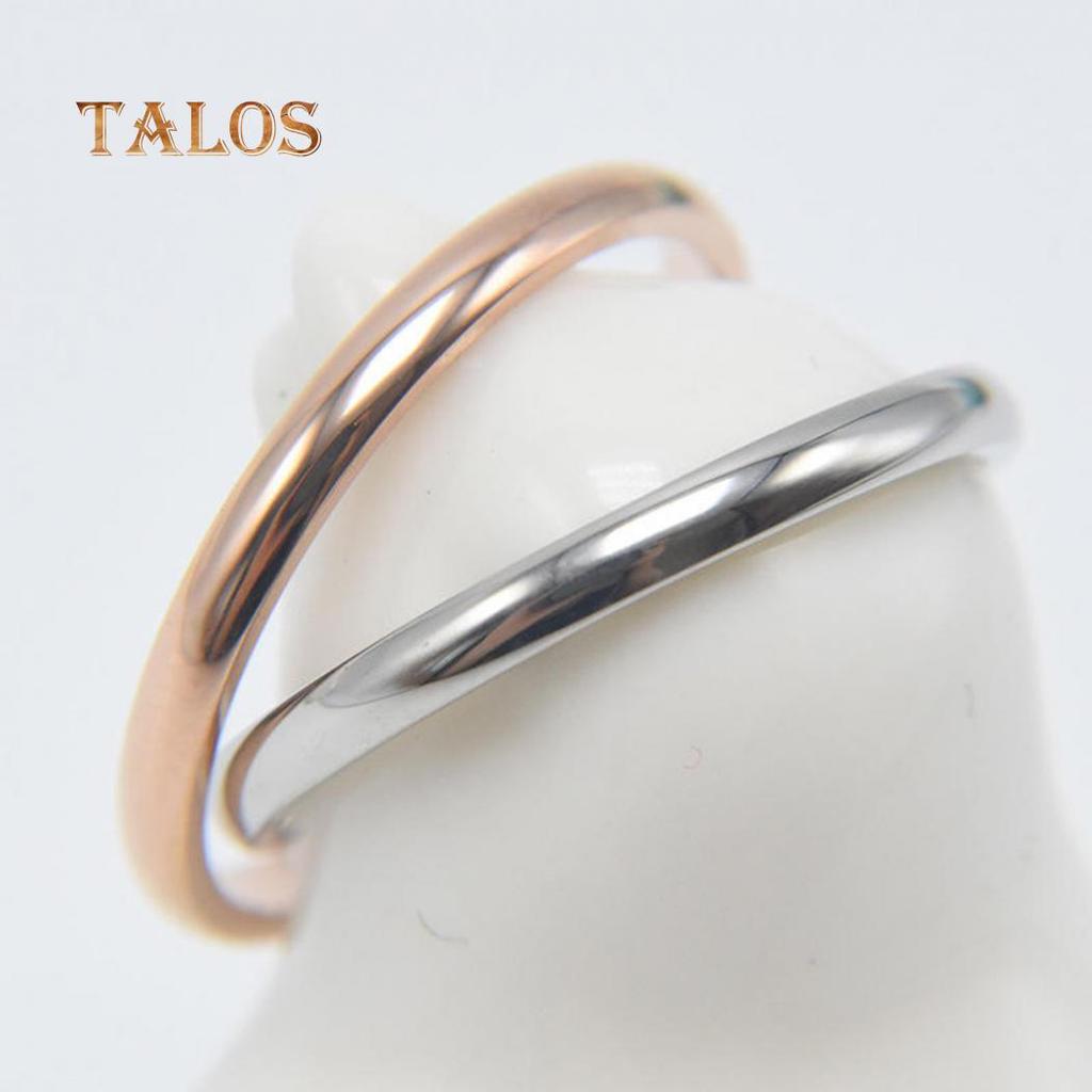 Moda Kobiety Mężczyźni Obrączka ślubna ze stali tytanu Pierścień ogonowy Para Biżuteria na palec ozdoba