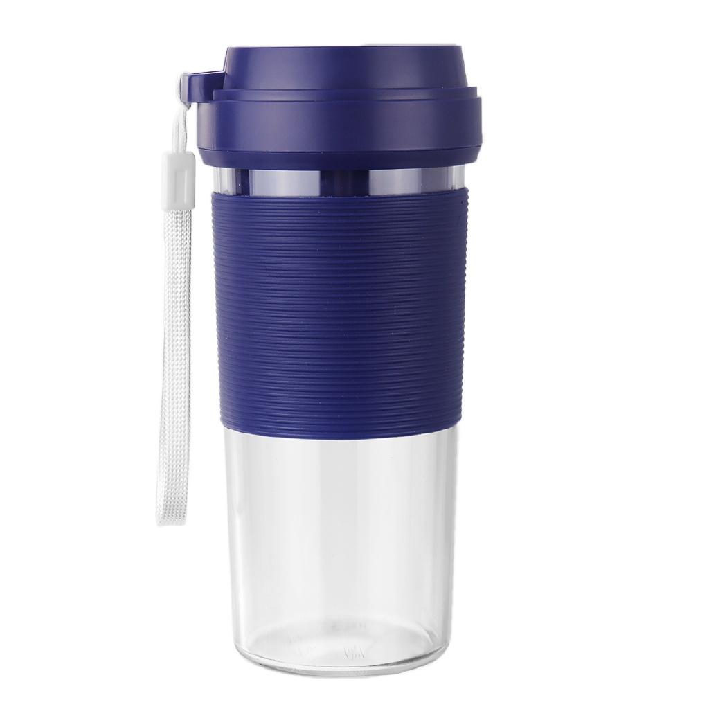 

Мини Портативная Электрическая Соковыжималка 400 мл Фруктовый Стакан Блендер для Продуктов Миксер USB Перезаряжаемый 40 Секунд Быстрого Приготовления Сока синий