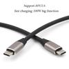 Type-c Data Cable 3.1ctoc Dual Head 5a100w16 Core 10gen2 Full Function 4k Video Cable