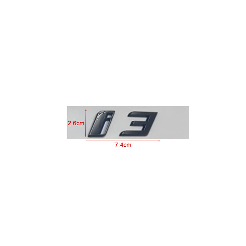 3D Letters Emblem Badge Car Rear Trunk Logo Sticker for BMW iX I3 I4 I7 iX3 iX4 iX7 Glossy Black Accessories