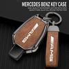 2025 Nieuwe Zinklegering Auto Klapsleutel Hoesje Cover Voor Mercedes Benz A B C S Klasse AMG GLA CLA GLC W176 W221 W204 W205 Lederen Shell Fo