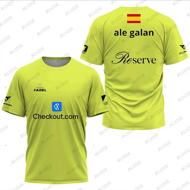 Kul Padel Pustende Kortermet Fitness T-skjorte Sommer Damer Menn Hurtigtørkende Gate O-hals T-skjorter Nye Padel Sports Unisex Topper