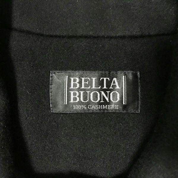 BELTA BUONO 100% Kaschmir Trenchcoat/M/Schwarz/Eleganter Formeller Damenmantel(GEBRAUCHT)