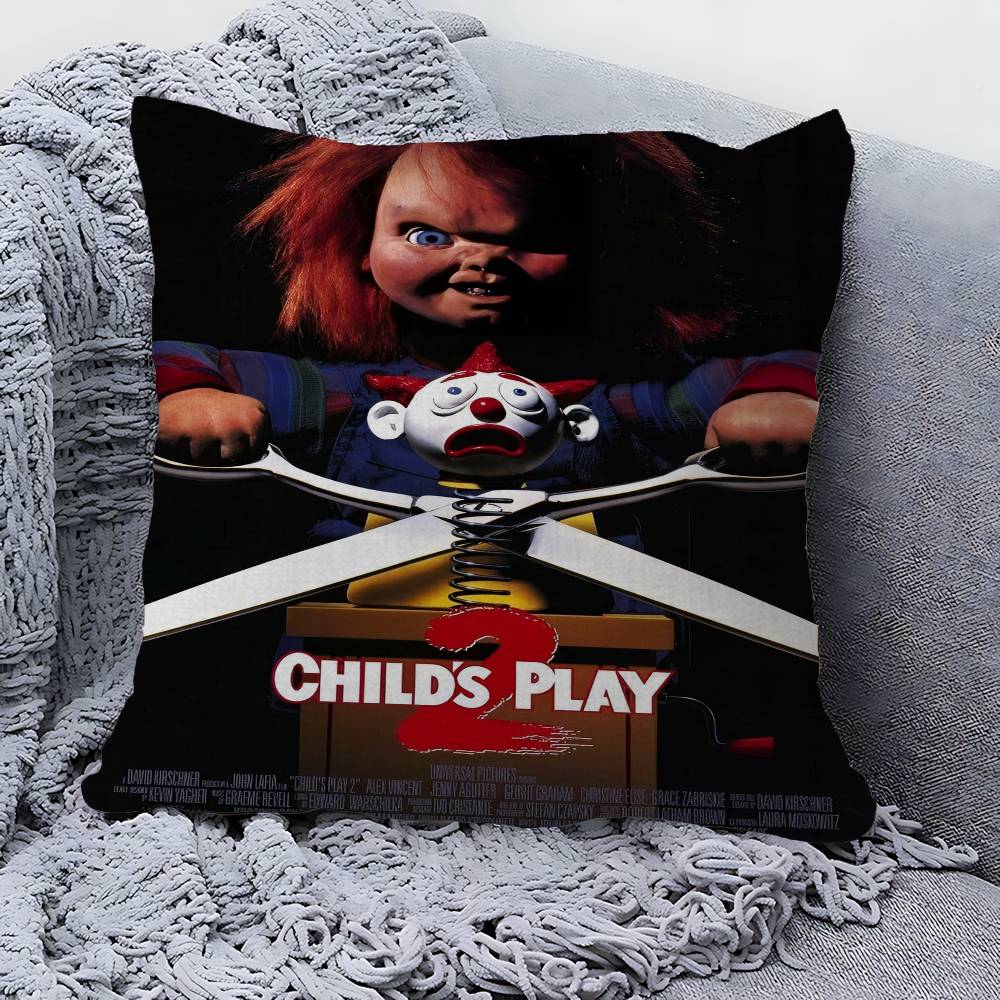 Classic C-ChuckyS Horror Movie Pillow Gifts Home Office Furnishings Bedroom Sofa Car Cushion Cover Case 45x45cm