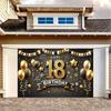 18th Birthday Banner - Luxurious Colorful Background - Multi functional Decoration for Indoor and Outdoor Celebrations