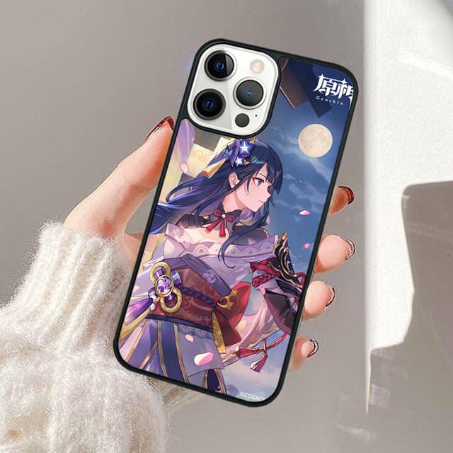 Genshin Impact Yae Miko Phone Case For iPhone 17 Air 13 12 14 15 16  Cover For Apple Pro Max Plus Coque