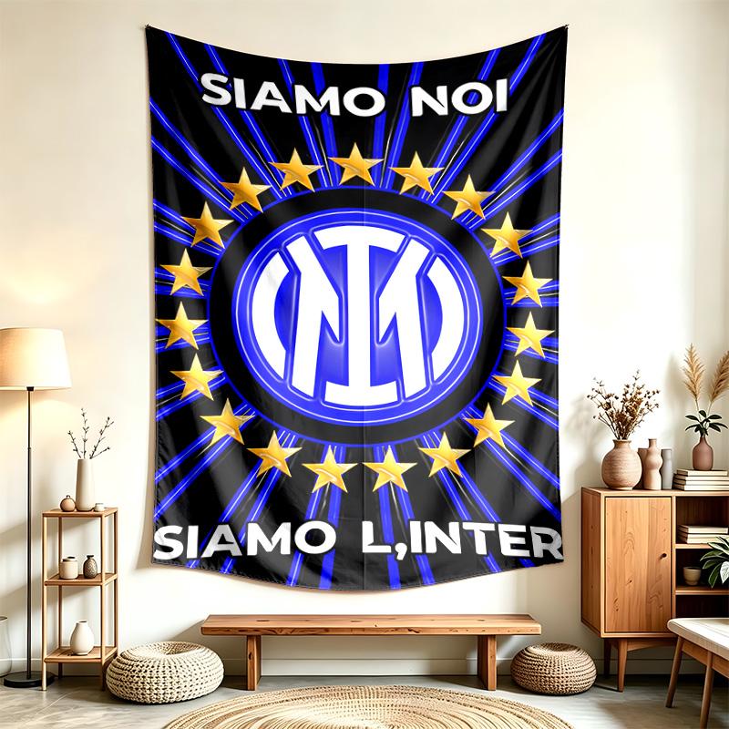 FC Internazionale Milano (23) Wandteppich Geeignet Für Die Dekoration Von Häusern Wohnheimen Und Schlafzimmern Weich Anzufassen Und Ein Perfektes Geschenk Für Freunde Und Familie