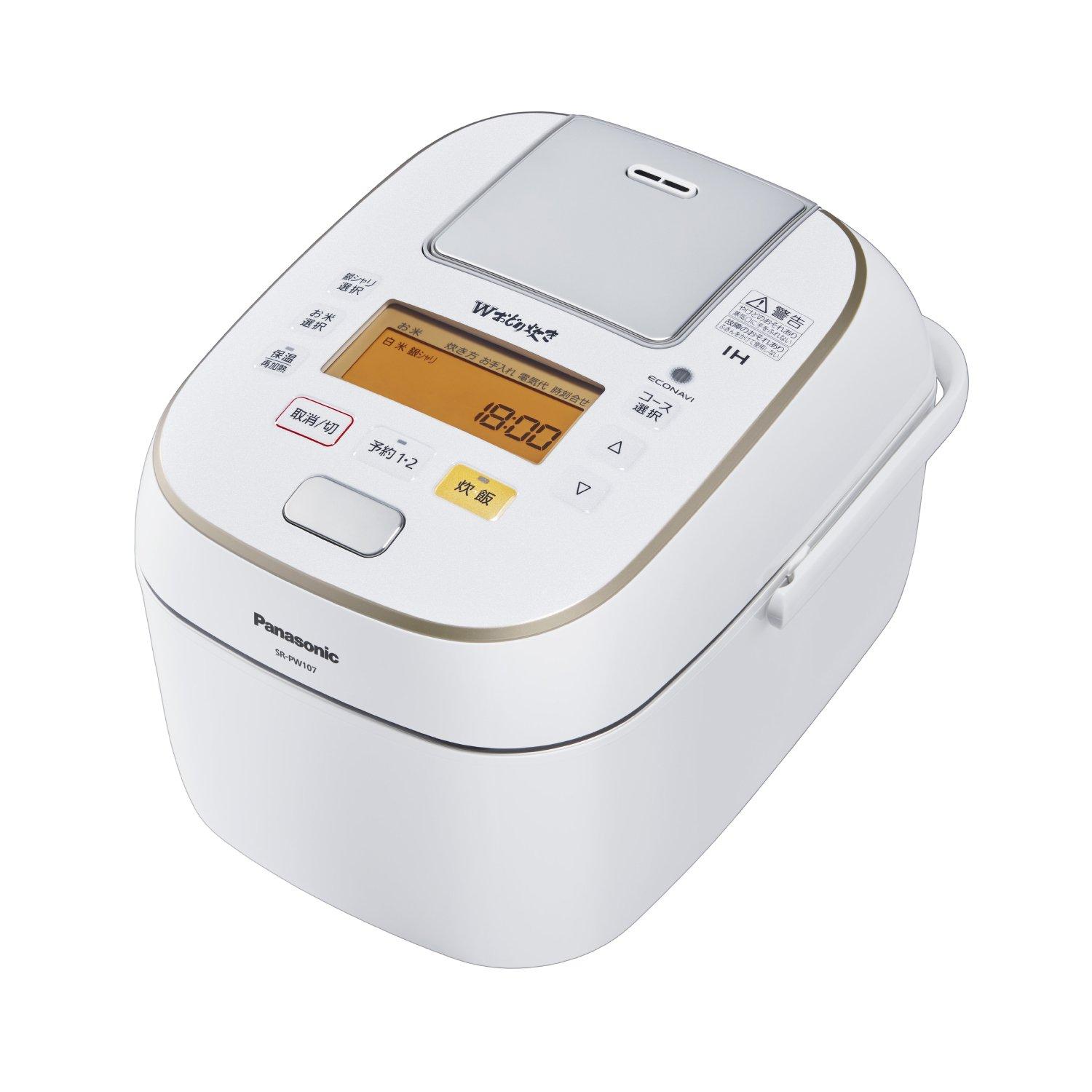 

Panasonic чашка рисоварка давление IH тип двойная рисоварка белый 5.5 SR-PW107-W