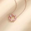 S999 Pure Silver Lucky Garland Necklace for Women Light Luxury High-Grade Design Niche Clavicle Chain