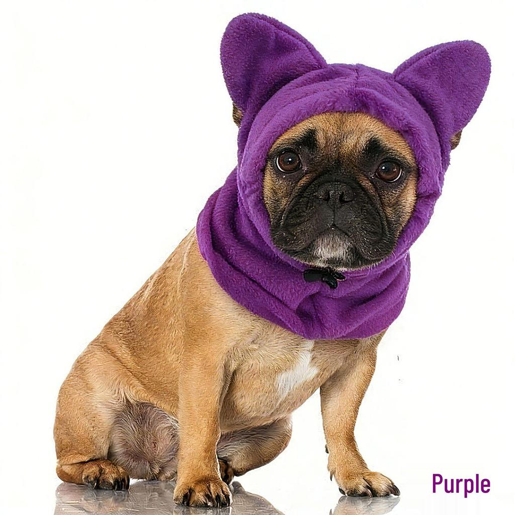 2026 Windproof Dog Hood: Warm Winter Hat & Calming Neck Gaiter