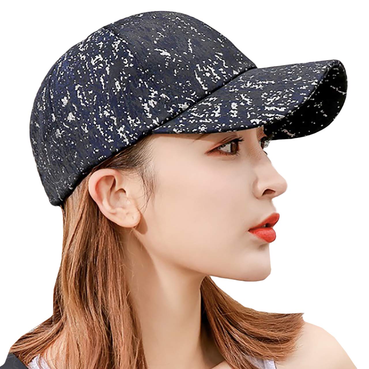 

БЕЛАЯ КЛЫК Шляпа Кепка Дизайн Блеск Спорт На открытом воздухе Стильный Повседневный CA240 Мужской (01 черный)