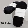 1/5/10/20 Pairs Summer Autumn Boat Socks For Men Women Non-slip Silicone Invisible Cotton Socks Male Ankle Sock Slippers