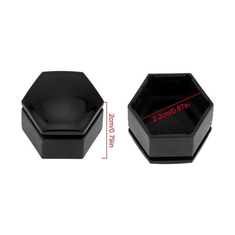 20 шт 17 мм 19 мм Ковпачки на головки болтів колісних гайок Захисні ковпачки для болтів Зовнішня прикраса Захист болтів Колісні диски Гвинти Заглушки