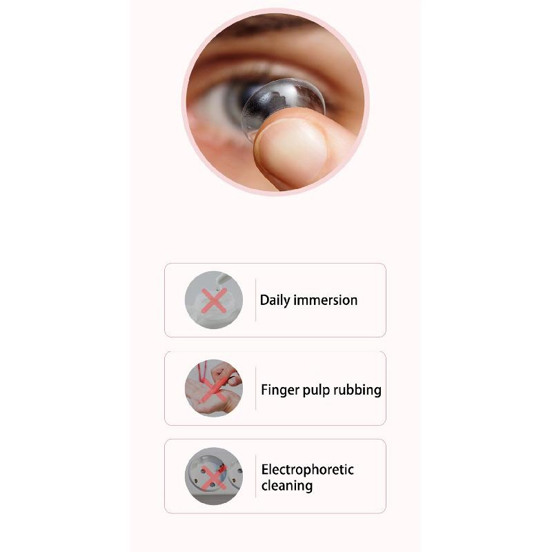 Förvaringsbox för kontaktlinser Bärbar Automatisk Rengörare Ultraljudsrengöringsmaskin
