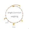 Popular Accessories Star Moon Love Necklace Women, Geometric Star Moon Color Beaded Temperament Anklet