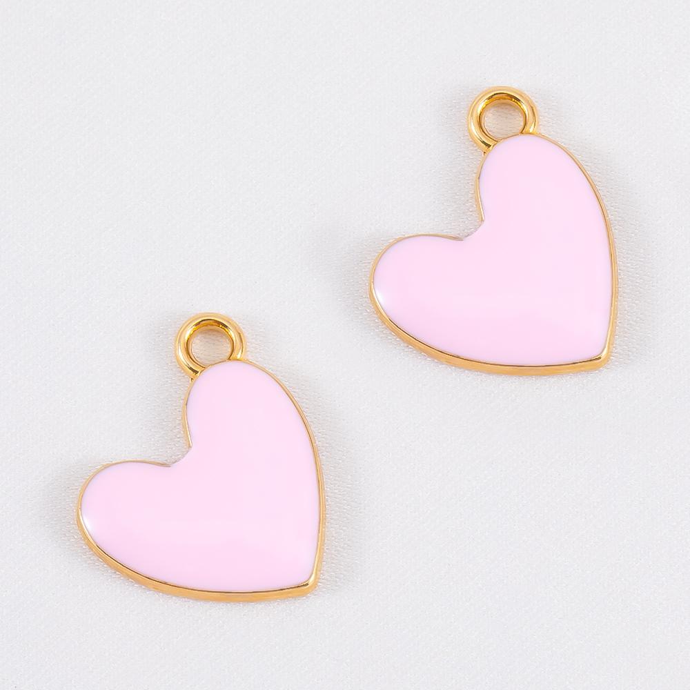 10pcs Cute Green Purple Pink Enamel Ocean Crab Conch Fishtail Heart Charms Alloy Pendants DIY Necklace Bracelet Jewelry Findings