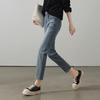SOFSIL 2026 Spring High-Waist Slim-Fit Ankle Jeans