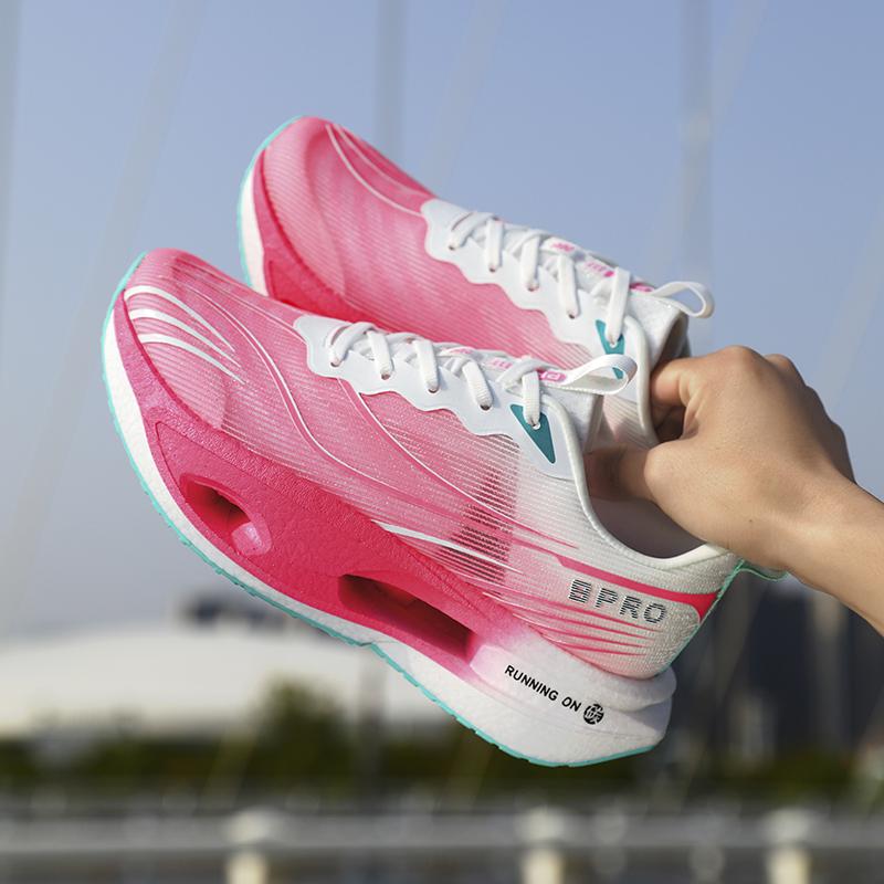 Men'S Sports Shoes Carbon Plate Running Shoes Male Marathon Sneakers Racing Shock-Absorbing Athletics Training Shoes For Women