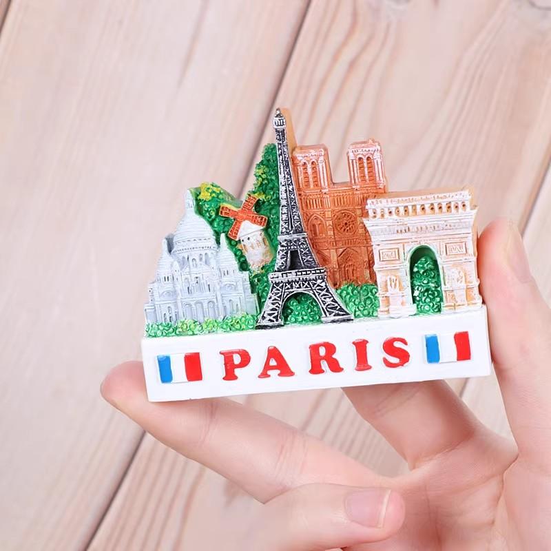 

France Travelling Souvenirs Fridge Magnets Home Decoration Wedding Birthday Gifts Photo Wall Magnetic Stickers Paris Stickers