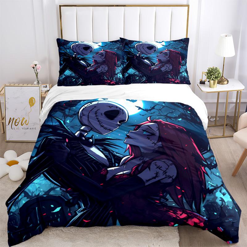 Nightmare Romance Bedding 3 Piece Set Hd Print Duvet Cover Pillowcases For Teens Adult Bedroom Decoration Christmas Gift C9211606