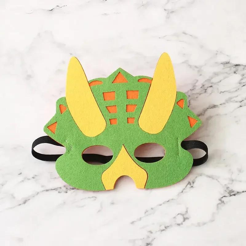 Children Halloween Dinosaur Cloak and Gloves Costume Colors Cosplay Dinosaur Clothes Mask Fancy Cape Birthday Party Dress - Up