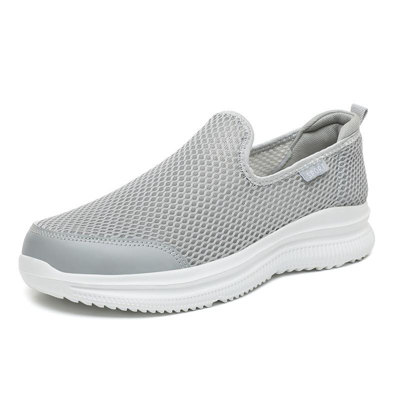 Men's shoes breathable shoes mesh casual sports shoes thin single shoes light one pedal mesh shoes men's mesh shoes