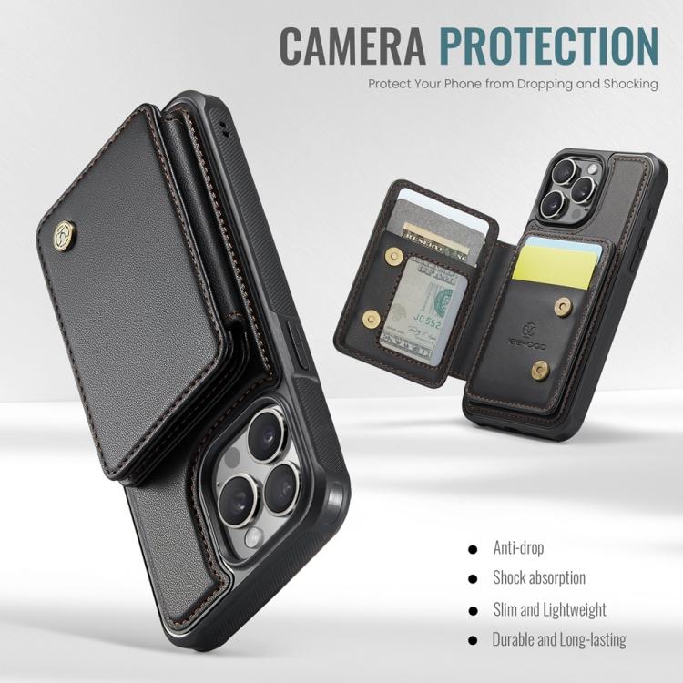 JEEHOOD J05 Business Magnetic Style RFID Leather Phone Case