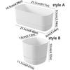 Plastic Self Watering Flower Pot Drainage Hole Desktop Vase Self Watering Planter  Indoor Plants