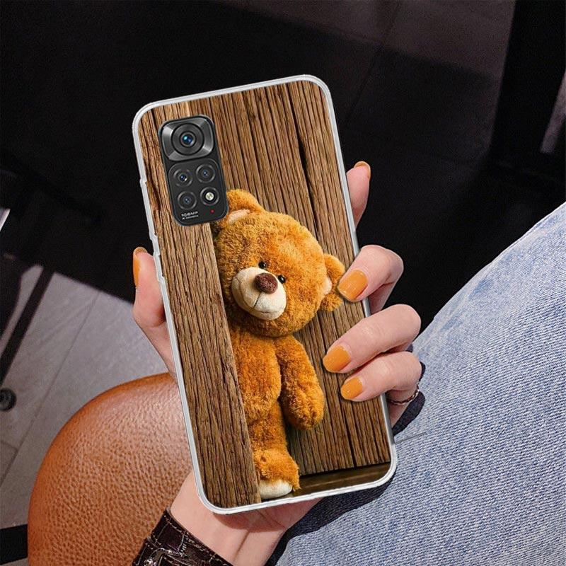 

Naughty Cute Bear Funny Mascot Phnoe Case for Phnoe Case for Xiaomi Redmi Note 15 14 14S 13 Pro Plus 12 12S 11S 11E 10S 10 11T 5 Redmi Note 12 4G