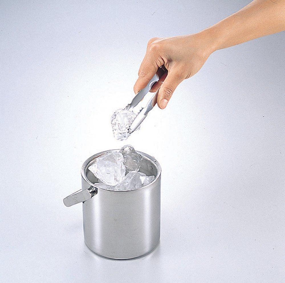 PEARL METAL Easy Wash Stainless Steel Ice Tongs in [Made Japan] C-8681